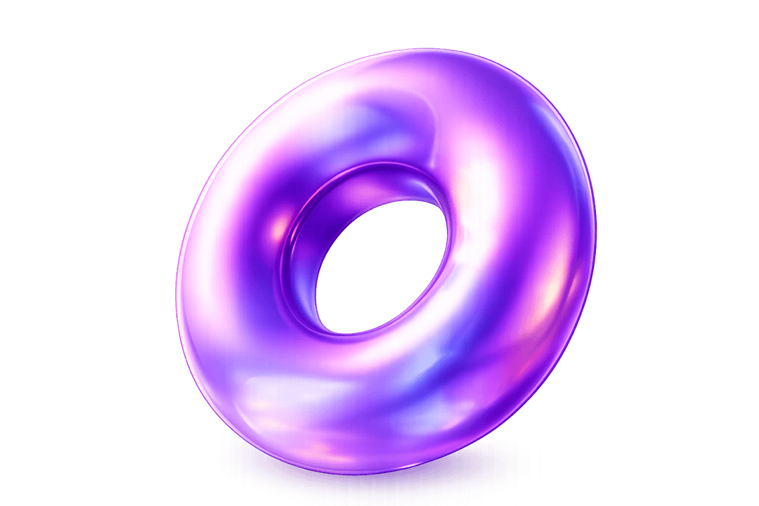 Decorative 3D Donut